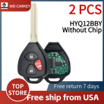 TOY 2+1 Buttons 314Mhz HYQ12BBY( Without Chip)